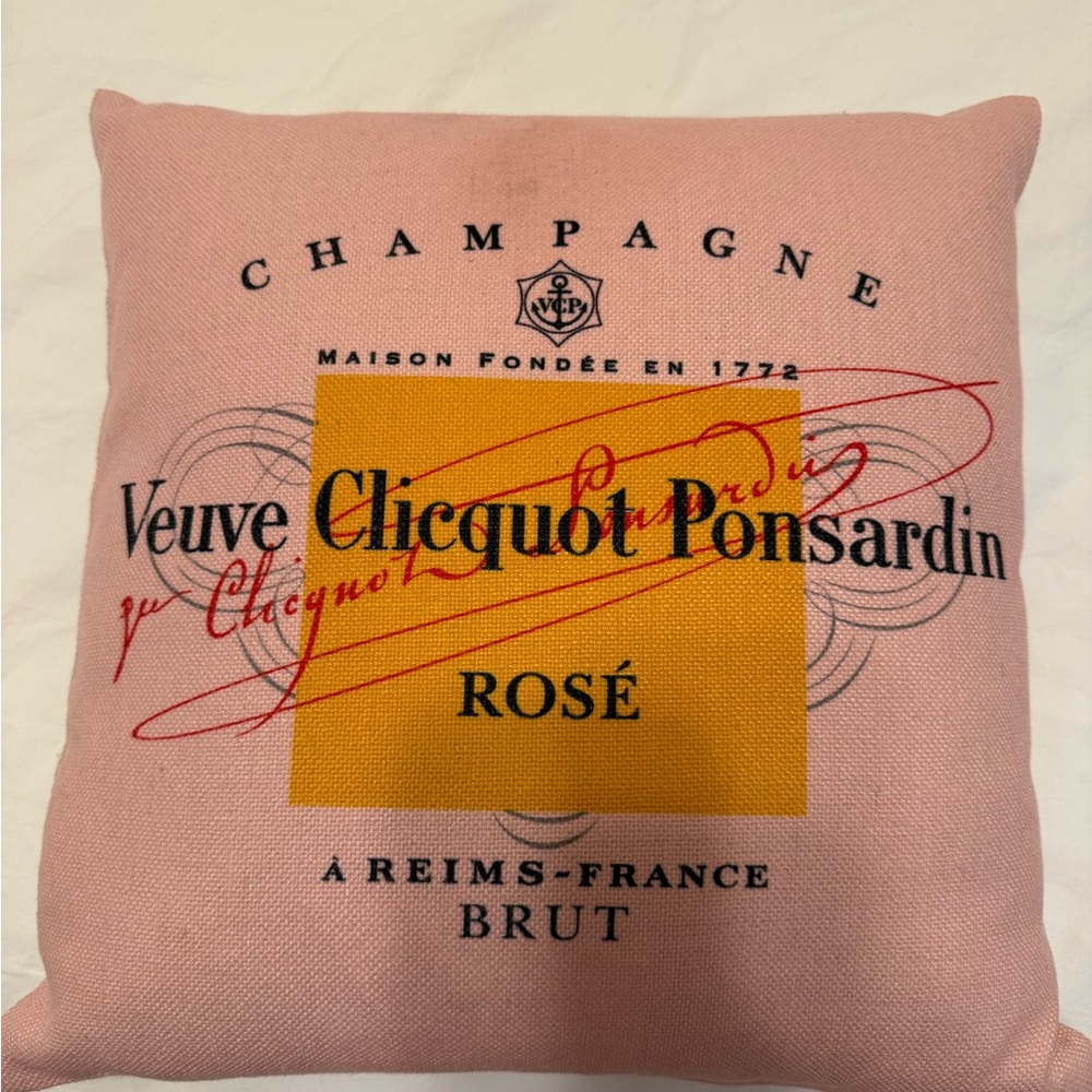 Veuve Clicquot Rosé Champagne Pillow - Picture 2 of 5